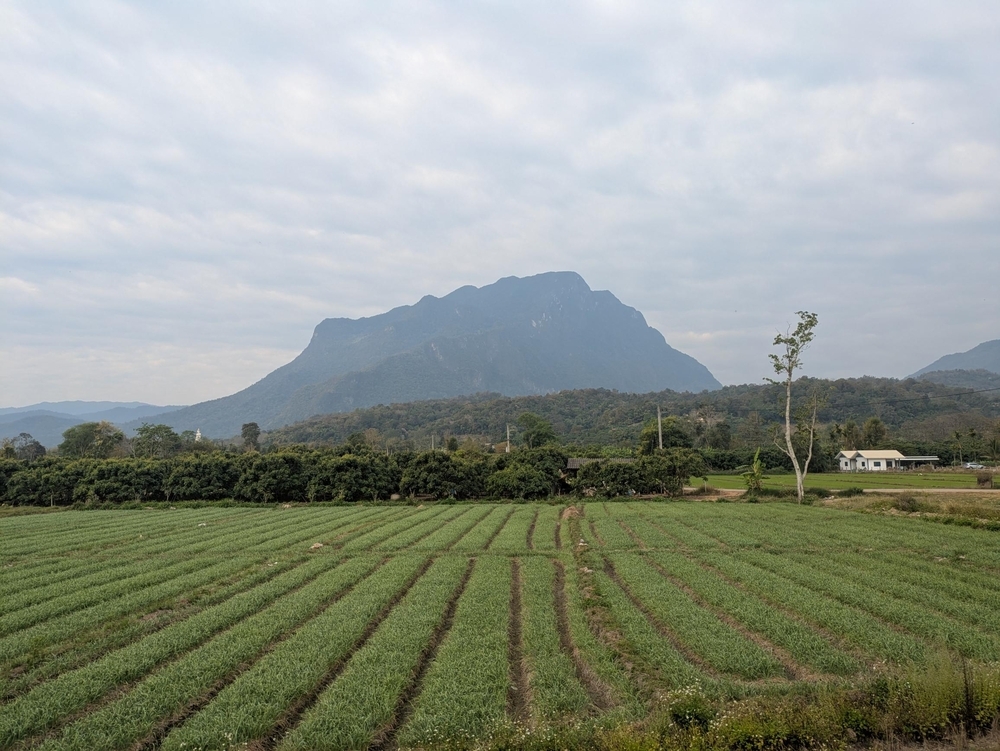 A flat topped mountain in Chiang Dao