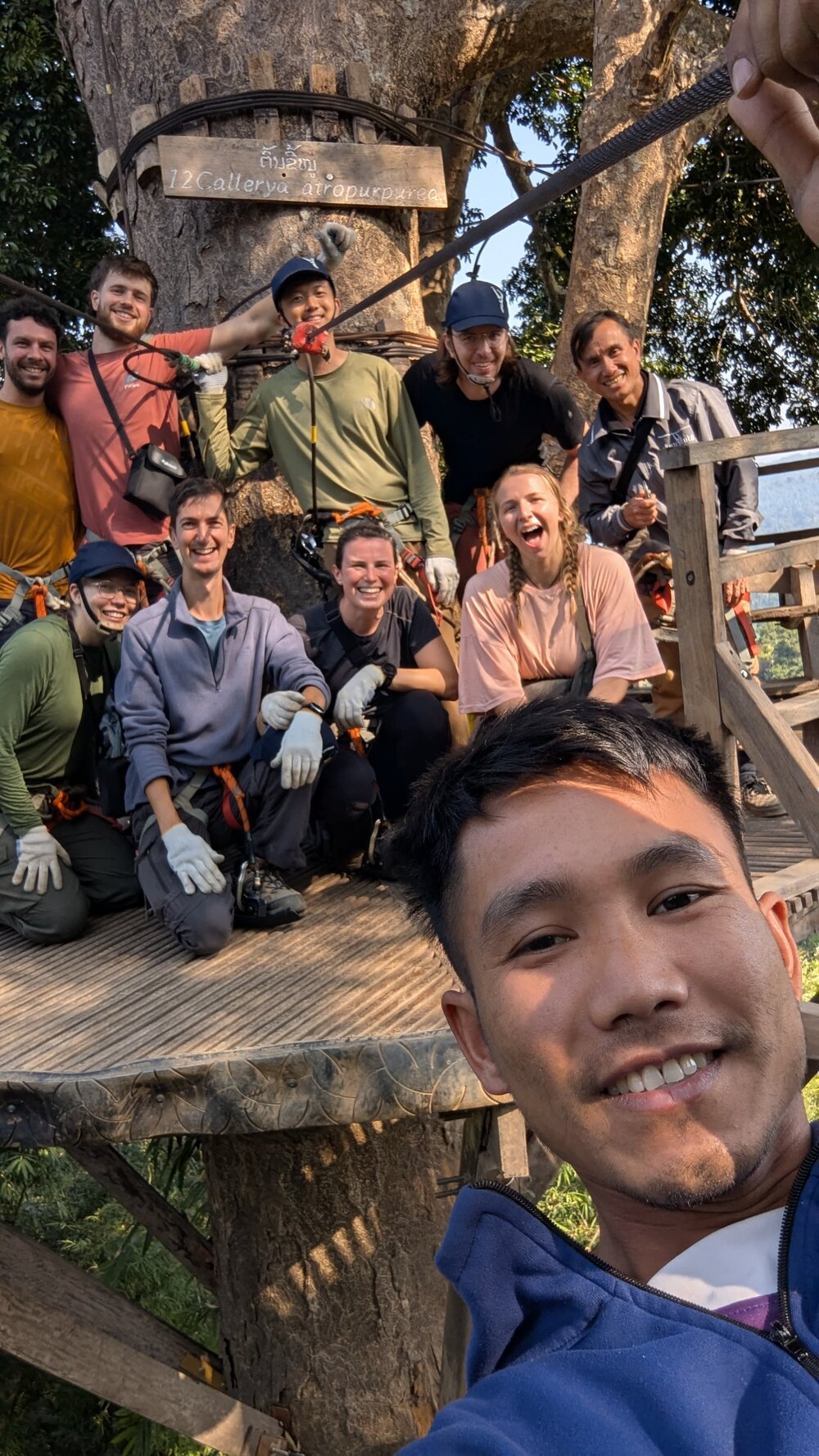 Our group for the Gibbon Experience